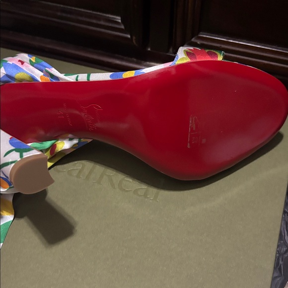 Christian Louboutin Multicolor Floral Sandals - Picture 2 of 2